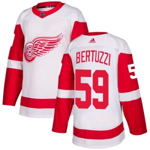 Miehille NHL Detroit Red Wings Pelipaita Tyler Bertuzzi #59 Authentic Valkoinen Vieras